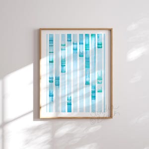Electrophoresis 7, science, science art, science print, genetics, biology, dna, dna art, genetics print, science gift, watercolor print