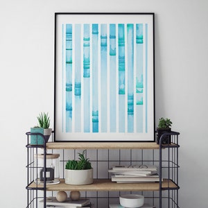 Electrophoresis 7, science, science art, science print, genetics, biology, dna, dna art, genetics print, science gift, watercolor print image 3