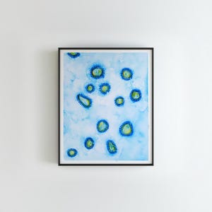 Influenza A EM rectangular, infectious disease, Virology, virus art, microbiology, science, science art, biology, flu, medical art