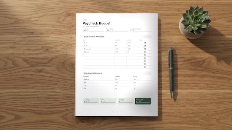 Fillible Budget.pdf Budget Planner Bundle Printable + Fillable PDF: Complete Finance ...