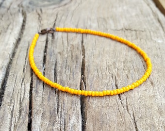 orange anklet | surfing wear | vacation jewellery