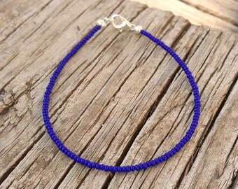 cobalt blue anklet for the beach | surfing vacation | festival wear