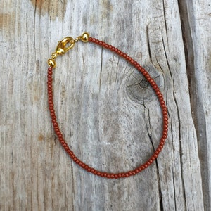 simple terracotta bracelet rust brown rich cinnamon earth colours image 3