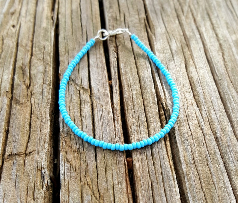 turquoise bracelet boho beach surfing vacation ocean lover image 3