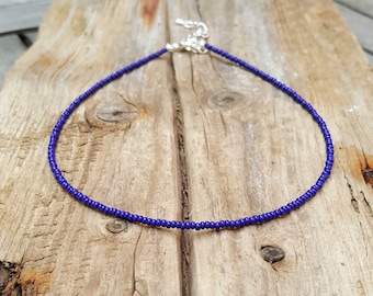 cobalt blue choker necklace | nautical | marseille bleu | summer jewellery