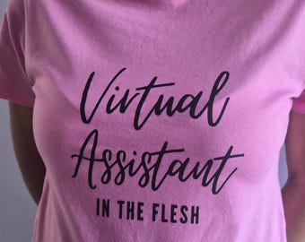 Virtual Assistant T-Shirt for Networking or Discovery Calls! Women’s basic soft style t-shirt