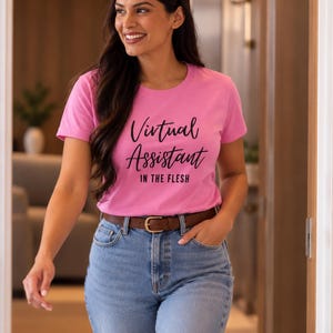 Virtual Assistant T-Shirt for Networking or Discovery Calls! Women’s basic soft style t-shirt