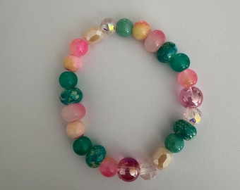 Pulseira rosa menta