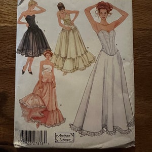 5006 Simplicity Misses Lingerie Corset and Petticoat Sewing Pattern Size 14-20