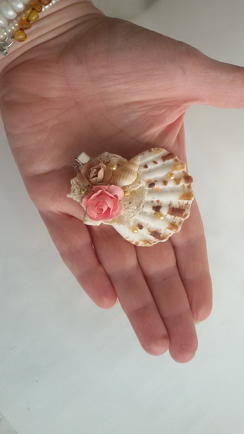 Real Seashell Hair Pins Beach Wedding Seashells Hair Etsy