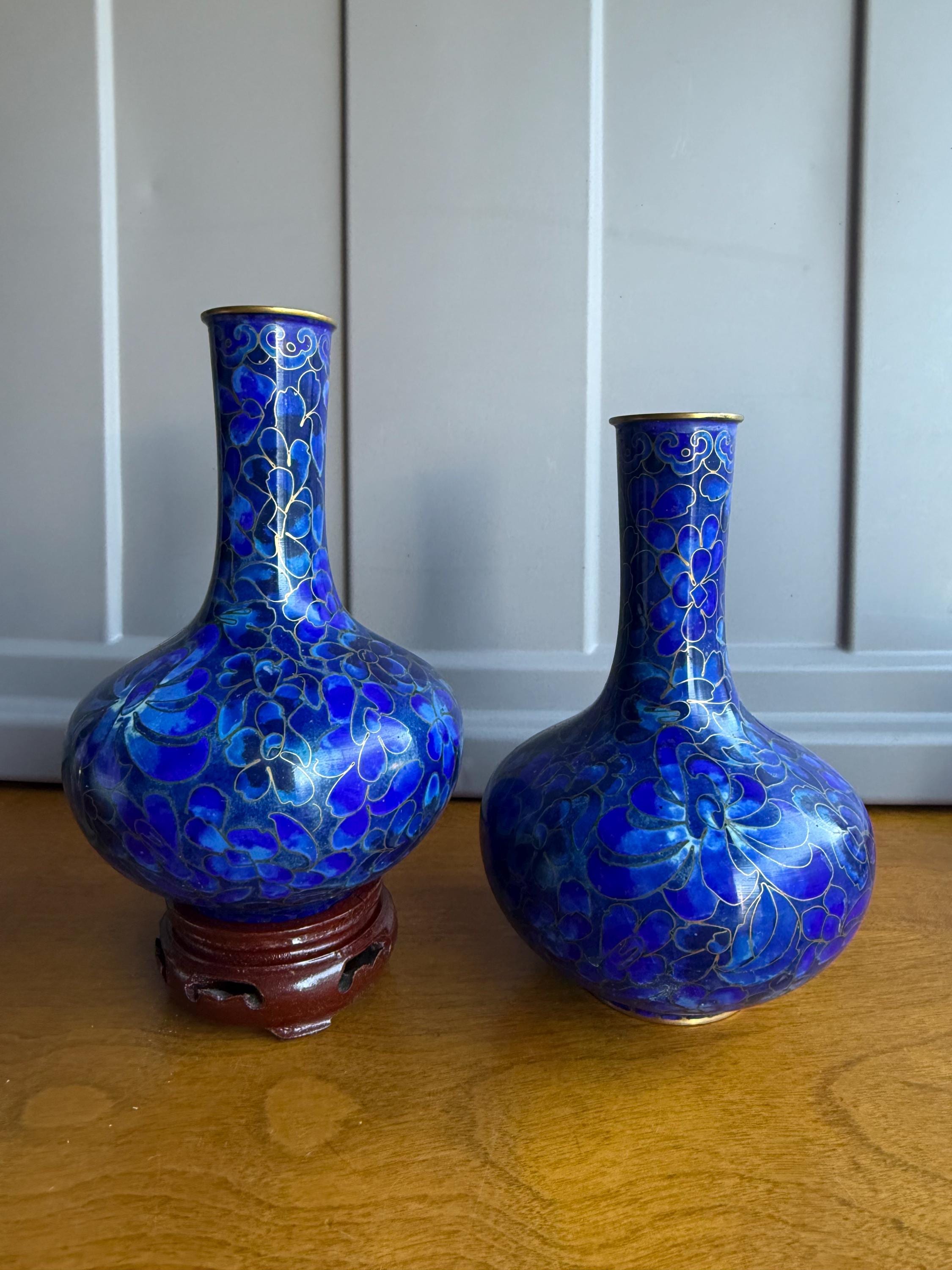 Chinese Cloisonne Vase - Etsy