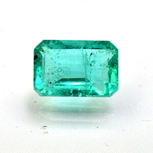 Lab Grown Green Emerald Cut Gemstone, AAA Quality, 3.85 Ct (7.50x11.23x5.80mm)