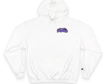 Champion White Halloween Hoodie, Spooky Pumpkin Haunted House Sweatshirt