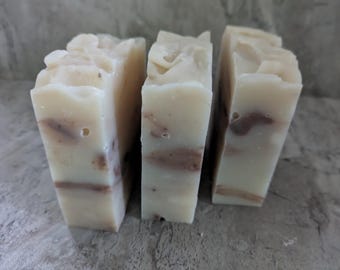 Handcrafted Rhassoul Clay Shampoo Bar, Vegan Natural Hair Cleanser