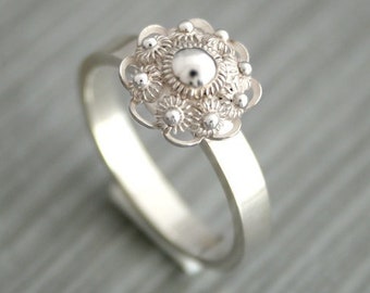 Sterling Silver Zeeuwse Knoop Ring, Traditional Dutch Design