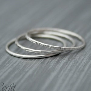 Handmade Hammered Stacking Ring, Personalized Jewelry