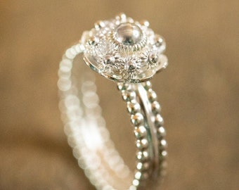 Traditional ring, Dutch Zeeuwse knoop ring classic - sterling silver 925, the netherlands, holland, zeeland, zeeuws