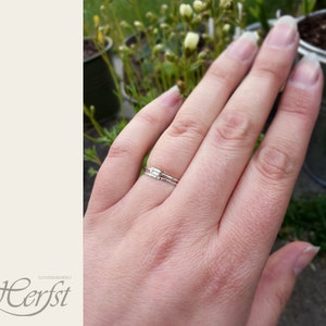 Baguette diamond ring, baguette ring, baguette wedding band, engagement ring, wedding ring, dainty baguette ring, baguette diamond image 5