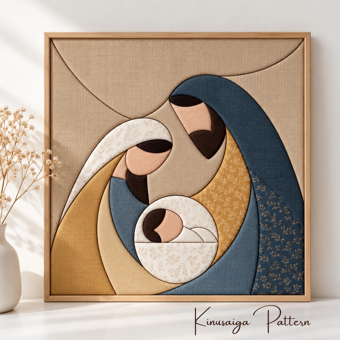 Nativity Scene Making Nativity Scene Kinusaiga Pattern, Holy Family Christmas Printable ...