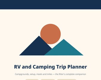 Reisplanner voor camper- en kampeertrips