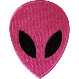 Różowa naszywka z motywem kosmity, naszywka na ubrania, kurtka, dżinsy, torba, odznaka NASA Space UFO