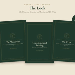 Gammaldags stilpaket, herrgarderob, pälsvårds- och klockguider, fickguider för brittiska gentlemän, PDF-set