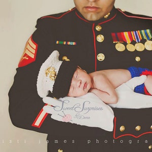 Marine Corps Dress Blues Baby Hat - Etsy