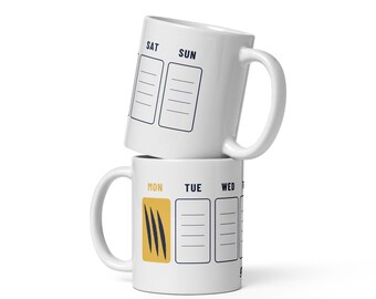 Taza "Grr Mondays Week", taza de café divertida para el lunes, regalo divertido para compañeros de trabajo, taza de cerámica de 325 ml.