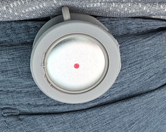 Pocket Clip Holder for Omi AI Pendant, One-Piece Round Clip for Shirt Pocket or Waistband, Fits the Silicone Cover, 3D Printed PETG