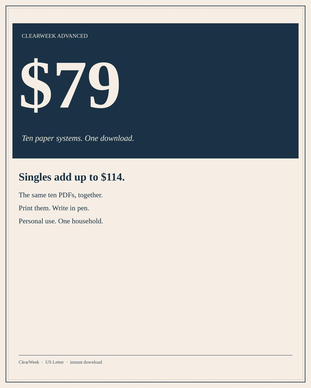 Planner Printable Bundle | 10 Weekly Planning Sheets for Work, Home and ...
