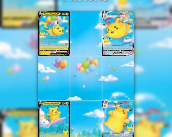 Surfing & Flying Pikachu | 25th Celebrations | Druckbare Binderseite im 3×3-Format | Standard / Vault X | Digitaler Download