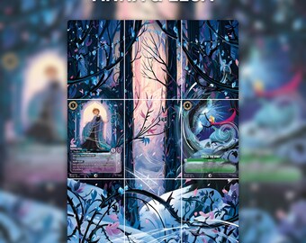 Extended Illustration | Anna & Elsa | Set 11 227 231 | Binder Page Printable 3x3 | Custom Full Art Card Insert | Digital Download
