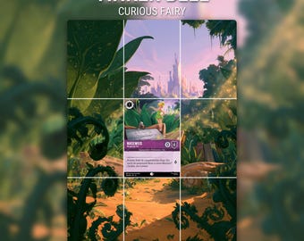 Nosy Fairy - Curious Fairy | Extended Illustration | Set 14 209 | Binder Page Printable 3x3 | Digital Download
