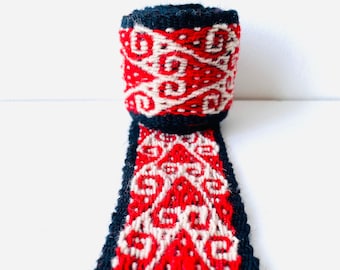 Peruvian handwoven chumpi textile trim - FC13