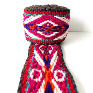 Peruvian handwoven chumpi textile trim - AM34