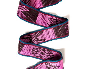 Andean Peruvian handwoven Shaman ceremonial chumpi textile belt - DT1