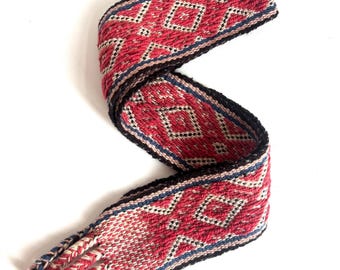 Andean Peruvian handwoven Shaman ceremonial chumpi textile belt - BA22