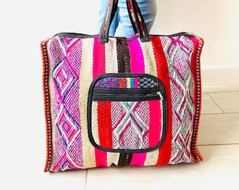 Extra large bag made with Peruvian handmade textile - XLB4