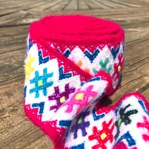 Peruvian handwoven vintage textile trim - US22