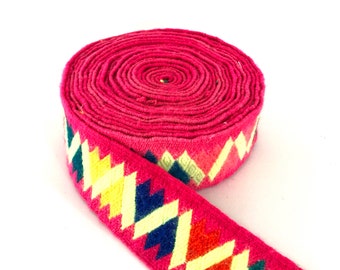 Peruvian, vintage, handwoven textile trim - VA1