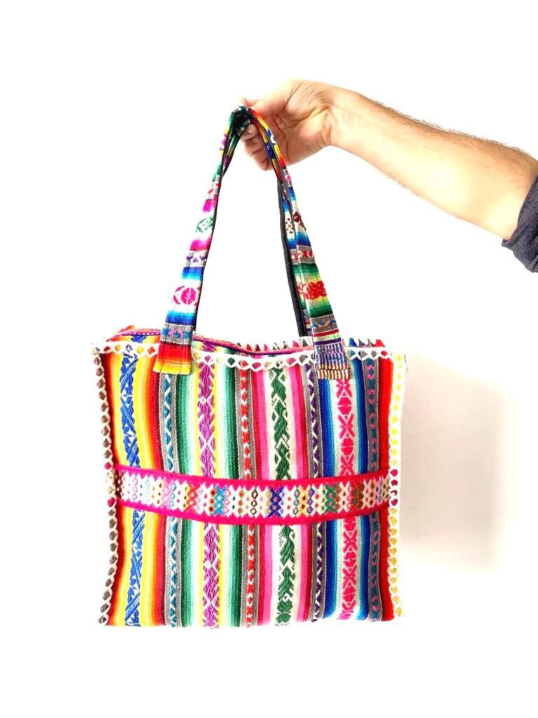 Bolso grande etnico hecho a mano Etsy Espana