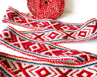 Peruvian handwoven textile trim -