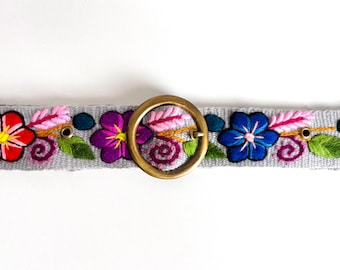 Hand embroidered Peruvian belt - PT9