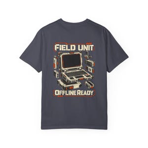 Cyberdeck Field Unit Comfort Colors Shirt, Retro Portable Terminal Graphic Tee image 6