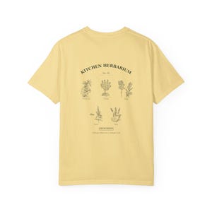 Kitchen Herbarium Botanical Shirt, Vintage Culinary Herbs Field Guide Tee, Comfort Colors image 6