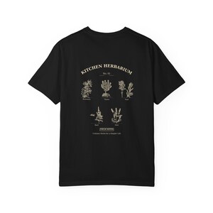 Kitchen Herbarium Botanical Shirt, Vintage Culinary Herbs Field Guide Tee, Comfort Colors image 10