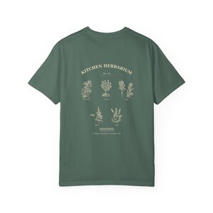 Kitchen Herbarium Botanical Shirt, Vintage Culinary Herbs Field Guide Tee, Comfort Colors image 8