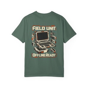 Cyberdeck Field Unit Comfort Colors Shirt, Retro Portable Terminal Graphic Tee image 4