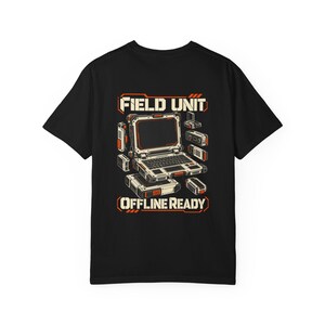 Cyberdeck Field Unit Comfort Colors Shirt, Retro Portable Terminal Graphic Tee image 5