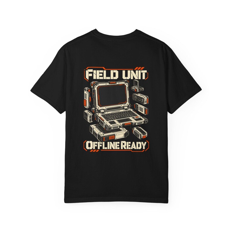 Cyberdeck Field Unit Comfort Colors Shirt, Retro Portable Terminal Graphic Tee image 5